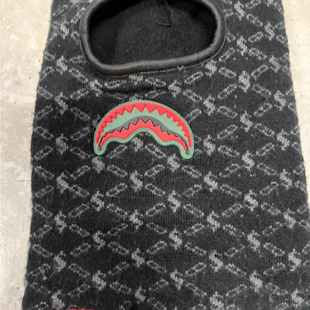 Sprayground Black and Gray Kids Balaclava